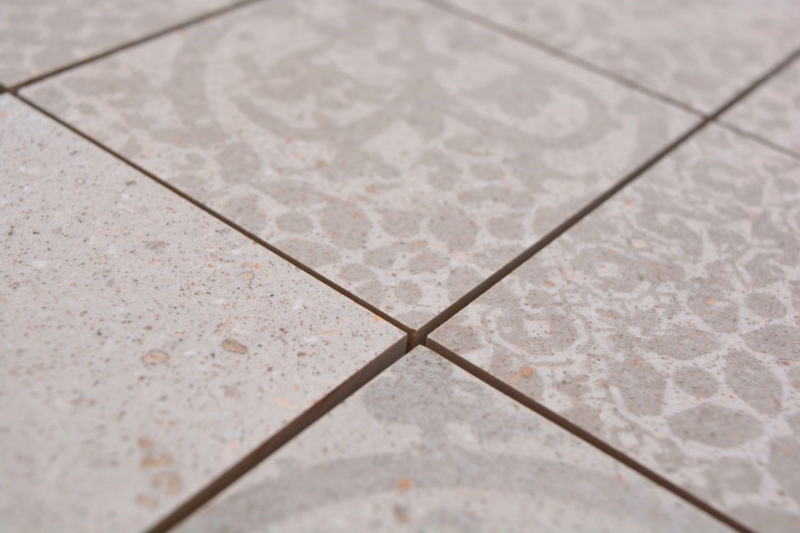 Mosaïque céramique beige mat aspect rétro Carreau de cuisine Miroir de salle de bain Paroi de douche MOS23-B5_f