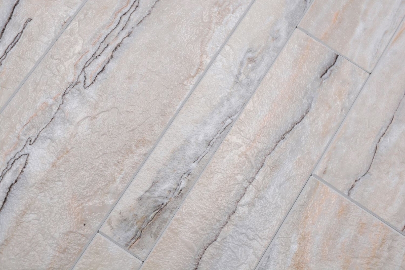Mosaïque Carreaux autocollants mix blanc gris or brillant aspect pierre Carreau mosaïque mur cuisine carrelage salle de bain MOS200-SP06_f