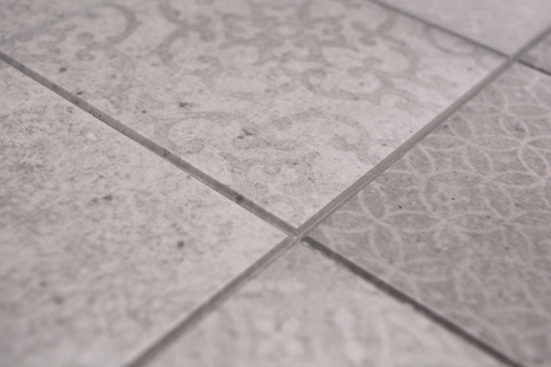 Mosaïque Carreaux autocollants gris mat aspect shabby chic Carreaux mosaïque mur cuisine carrelage salle de bain MOS200-SCELLO_f