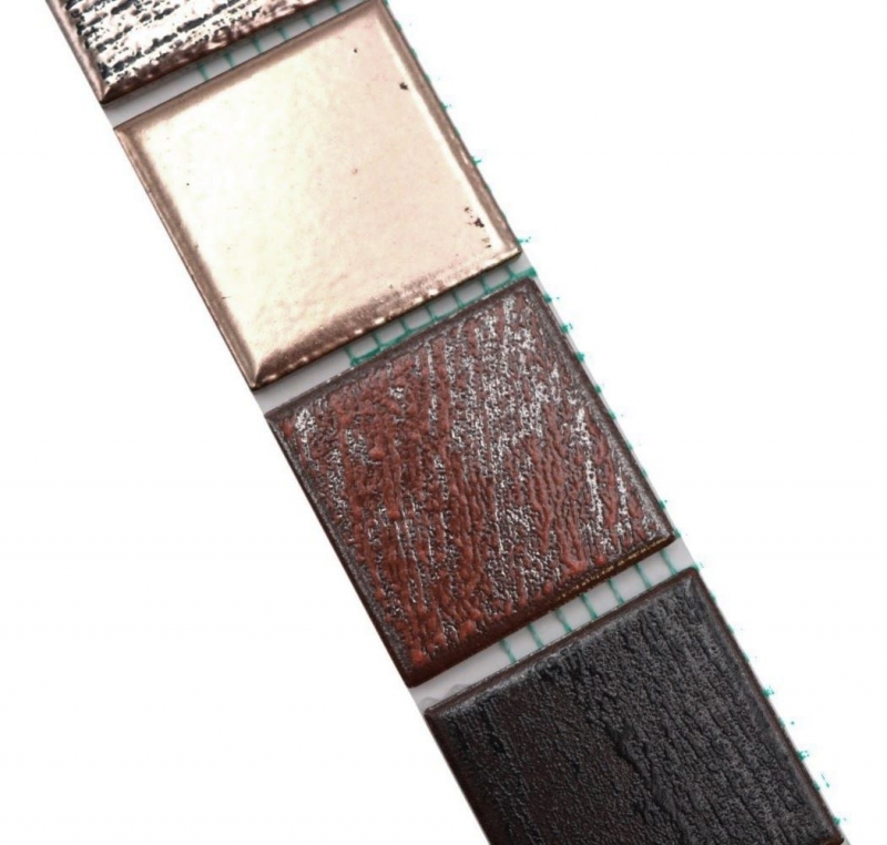 Bordure Borde Mosaïque multicolore mat aspect rétro Carreau de cuisine Miroir de salle de bain Mur de douche MOS24BOR-1235_f