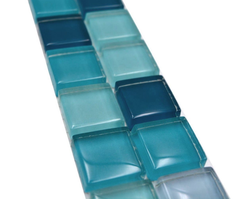 Bordure Borde Mosaïque mix multicolore brillant Carreau de mosaïque mur de cuisine Miroir de salle de bain Mur de douche MOS88BOR-XCE95_f