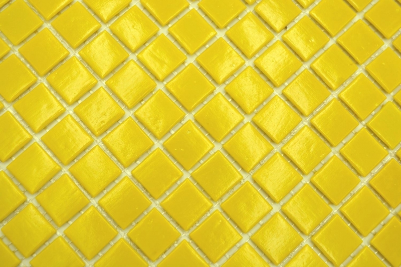 Mosaïque de verre Carreau de mosaïque jaune soleil brillant aspect piscine Carreau de mosaïque mur de cuisine miroir salle de bain mur de douche MOS200-A90_f
