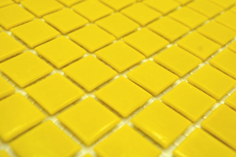 Mosaïque de verre Carreau de mosaïque jaune soleil brillant aspect piscine Carreau de mosaïque mur de cuisine miroir salle de bain mur de douche MOS200-A90_f