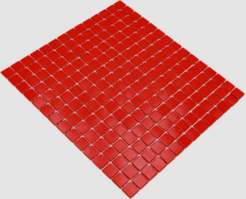 Mosaïque de verre Carreau de mosaïque rouge brillant aspect piscine Carreau de mosaïque mur de cuisine Miroir de salle de bain Mur de douche MOS200-A96_f