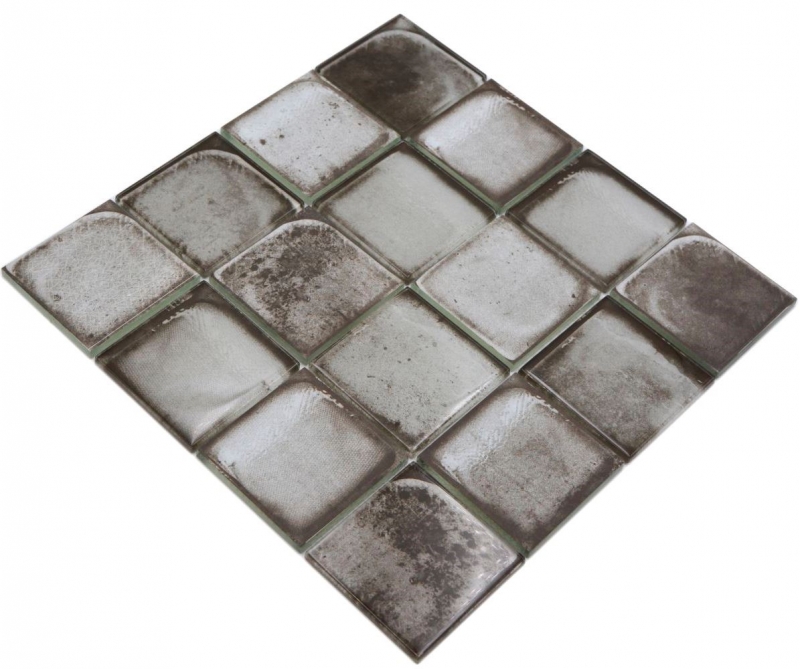 Motif à main Mosaïque de verre Carreau de mosaïque Retro Vinatage Ciment Style gris urbain MOS88-S04_m