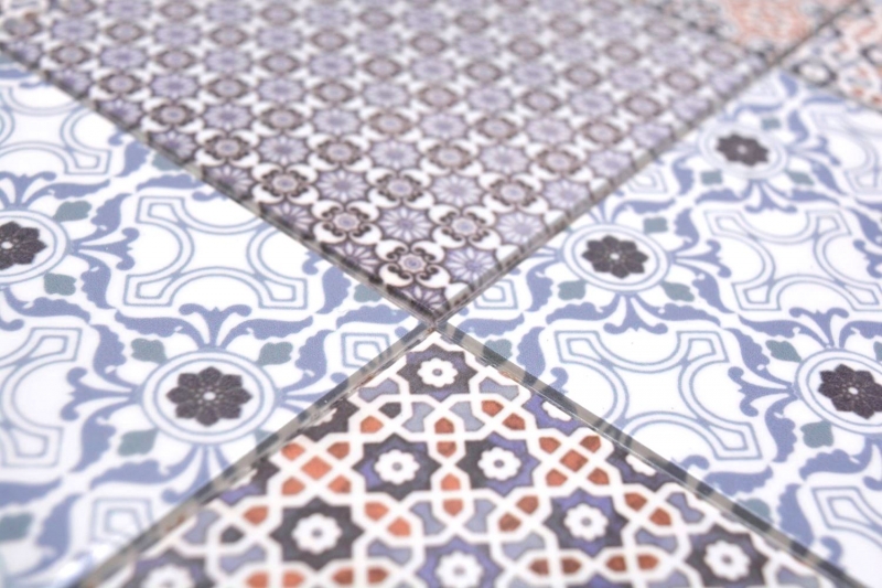 Motif à main Tapis de mosaïque autocollant vinyle rétro style maison de campagne MOS200-S1404_m