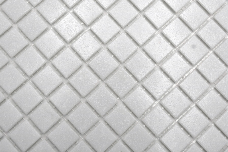 Échantillon manuel de mosaïque de verre Carreau de mosaïque blanc II MOS200-A02_m
