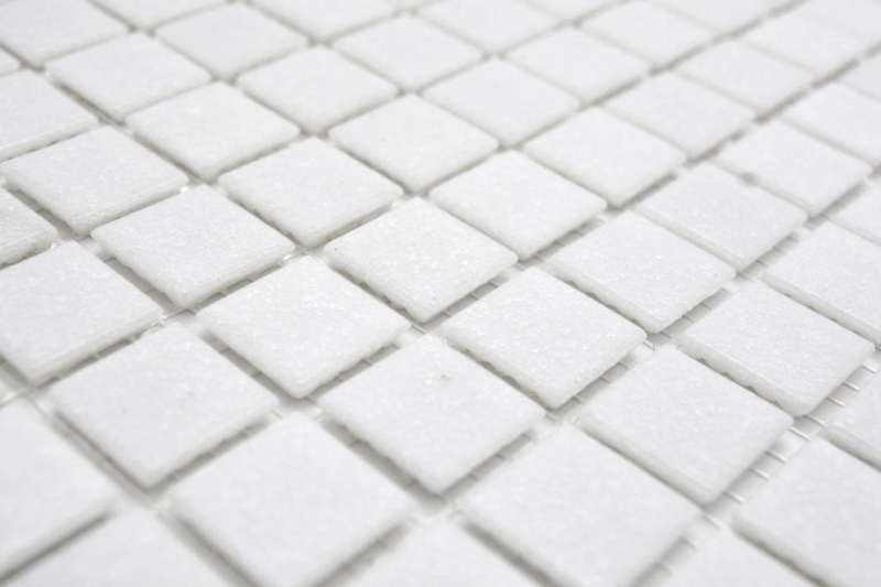 Échantillon manuel de mosaïque de verre Carreau de mosaïque blanc II MOS200-A02_m