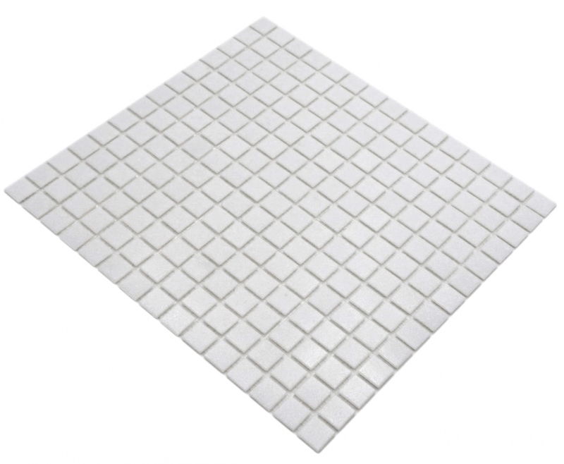 Échantillon manuel de mosaïque de verre Carreau de mosaïque blanc II MOS200-A02_m
