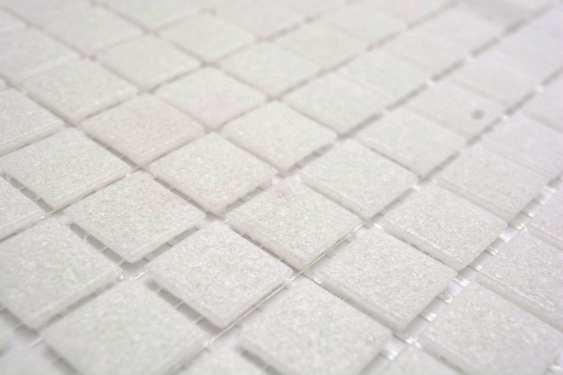 Échantillon manuel Mosaïque de verre Mosaïque de piscine Blanc ancien Gris clair Cream MOS200-A03_m