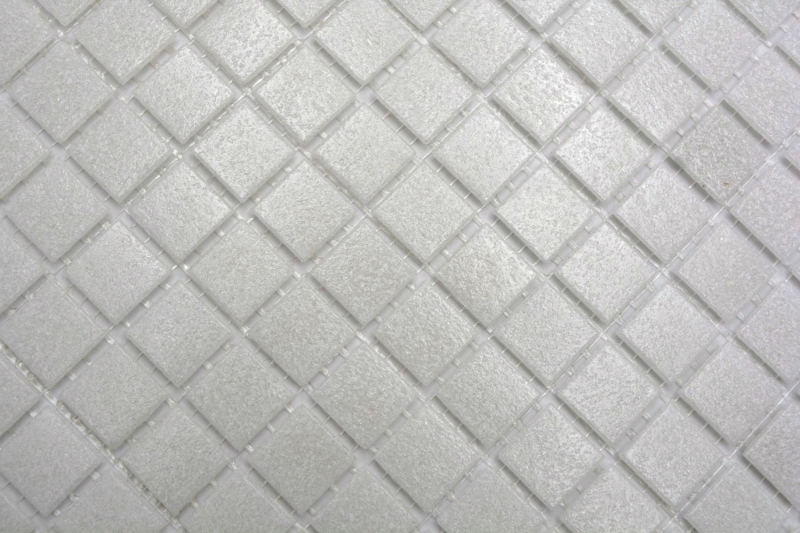 Échantillon manuel Mosaïque de verre Mosaïque de piscine Blanc ancien Gris clair Cream MOS200-A03_m