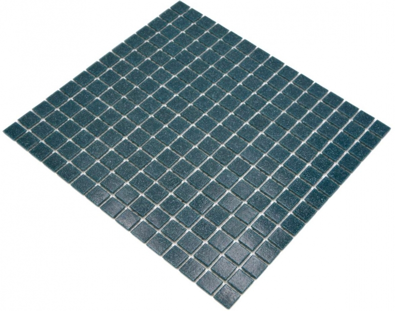 Échantillon manuel Mosaïque de verre Mosaïque de piscine Mosaïque de natation Bleu pétrole MOS200-A58_m