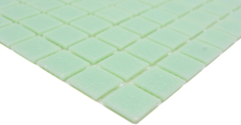 Échantillon manuel Mosaïque de verre Mosaïque de piscine Mosaïque de natation Vert clair Vert pastel Spots MOS200-A21_m