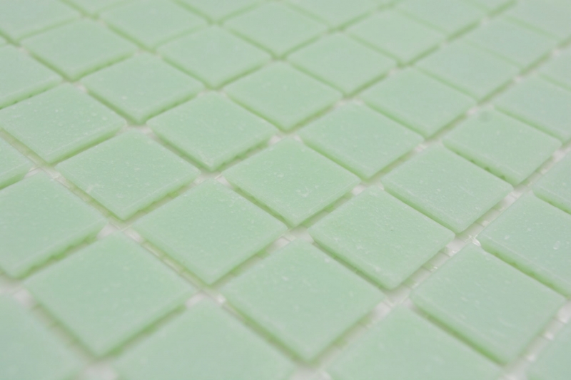 Échantillon manuel Mosaïque de verre Mosaïque de piscine Mosaïque de natation Vert clair Vert pastel Spots MOS200-A21_m