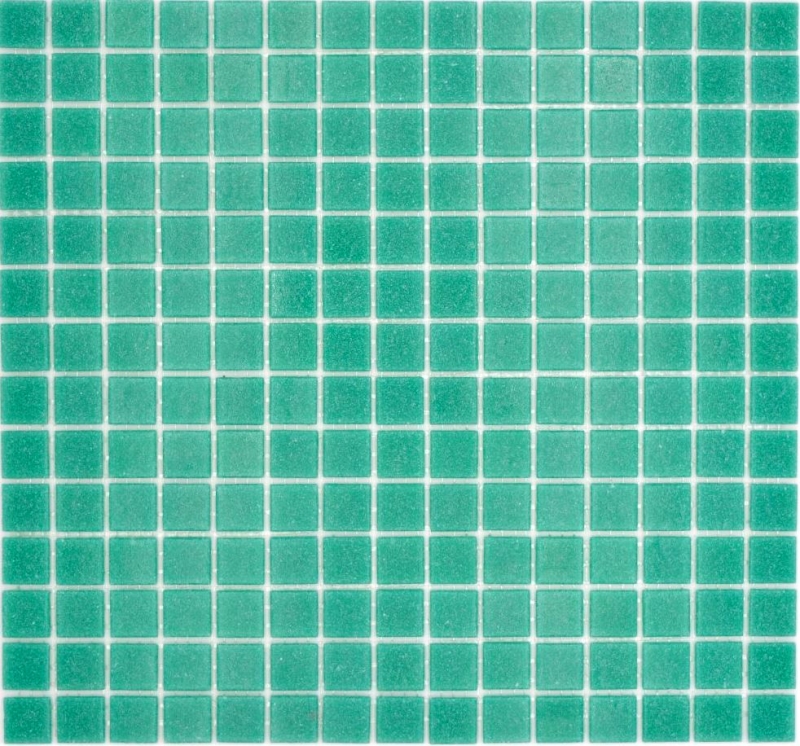 Échantillon manuel Mosaïque de verre Mosaïque de piscine turquoise vert Spots MOS200-A63_m