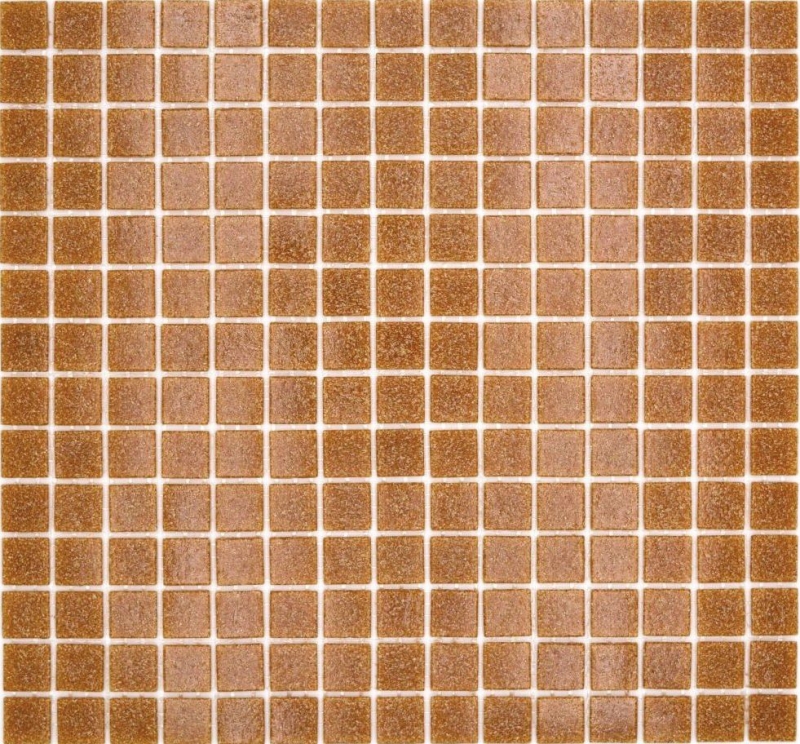 Échantillon manuel de mosaïque de verre Carreau de mosaïque brun Spots MOS200-A34_m