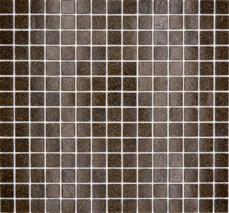 Échantillon manuel de mosaïque de verre Carreau de mosaïque brun foncé Spots MOS200-A36_m