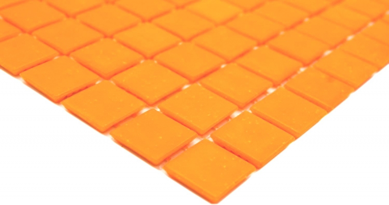 Échantillon manuel de mosaïque de verre Carreau de mosaïque orange MOS200-A92_m