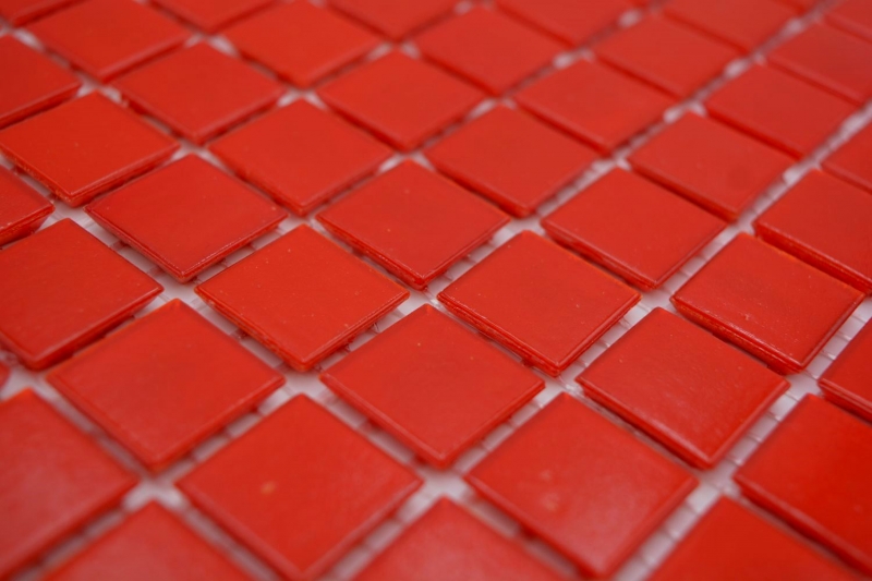 Échantillon manuel de mosaïque de verre carreau de mosaïque rouge MOS200-A96_m