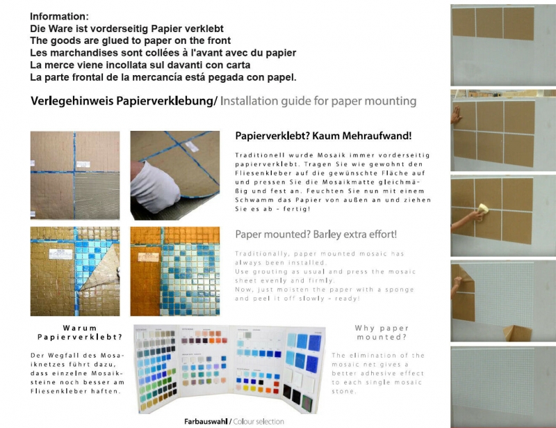 Motif manuel Mosaïque de verre Vert opale Cuivre changeant MOS230-G28_m