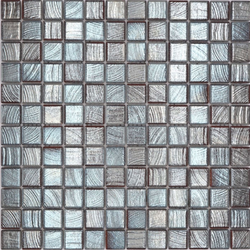 Jasba Senja Pure Mosaïque Céramique Grès cérame wengé métallique brillant aspect métal Cuisine Salle de bains Douche MOSJB27 1 tapis