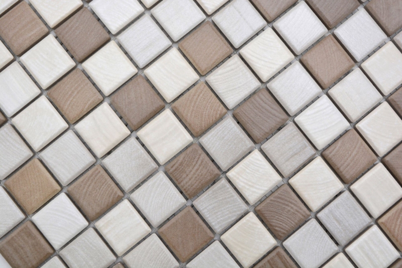 Céramique Mosaïque Jasba wood-mix mat aspect bois mur cuisine carrelage salle de bain mur douche / 10 tapis de mosaïque