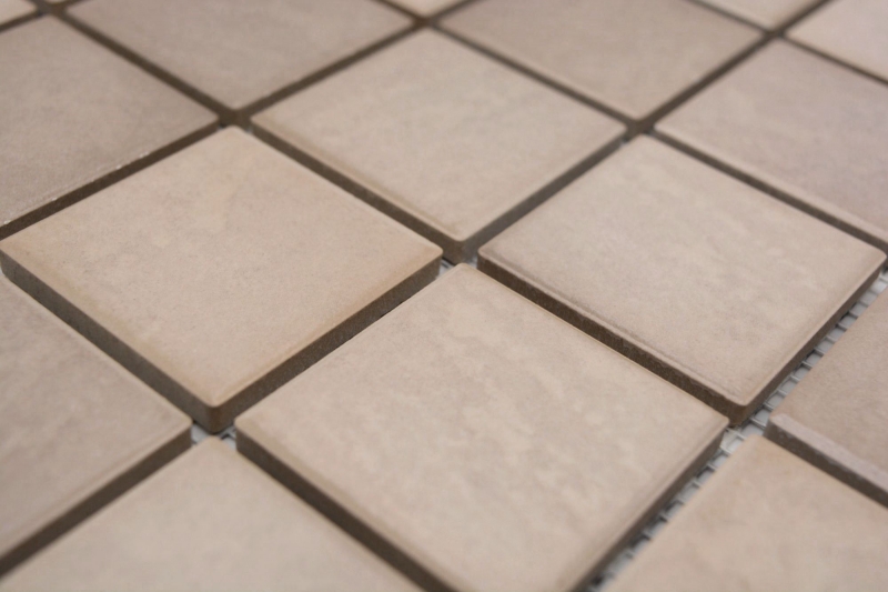 Céramique Mosaïque Jasba beige sable mat aspect pierre mur cuisine carrelage salle de bain mur douche / 10 tapis mosaïque