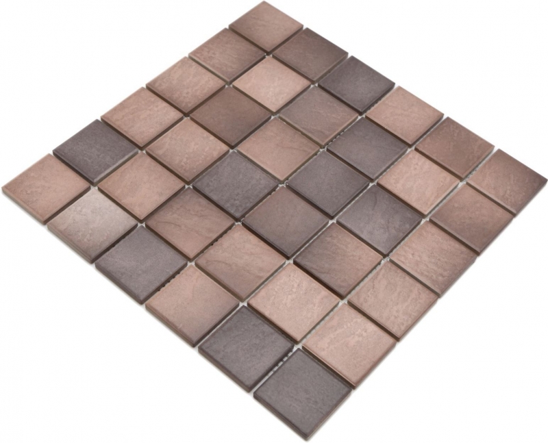 Jasba Village Mosaïque Céramique grès brun terre mat aspect pierre cuisine salle de bains douche MOSJB546 1 tapis