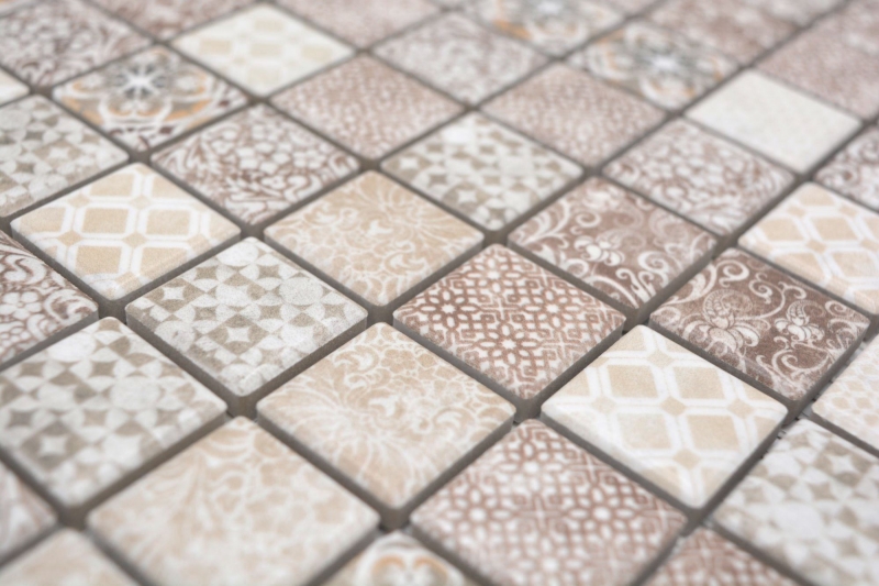 Céramique Mosaïque Jasba beige-brun mat rétro mur cuisine carrelage salle de bain mur douche / 10 tapis mosaïque