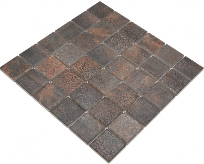 Jasba Ronda Mosaïque Céramique Grès cérame mélange rouille mat aspect rouille Cuisine Salle de bains Douche MOSJBR200 1 tapis