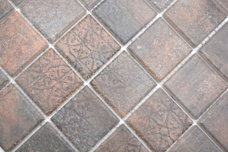 Jasba Ronda Mosaïque Céramique Grès cérame mélange rouille mat aspect rouille Cuisine Salle de bains Douche MOSJBR200 1 tapis