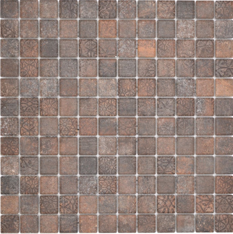 Céramique Mosaïque Jasba rouille-mixte mat rouille mur cuisine carrelage salle de bain mur douche / 10 tapis mosaïque