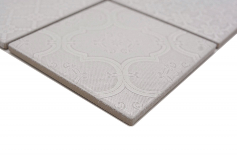 Jasba Clara Mosaïque Céramique grès paris grey brillant aspect rétro cuisine salle de bains douche MOSJBC138 1 tapis