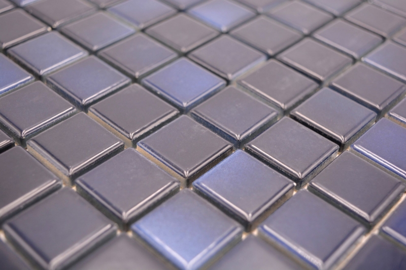 Jasba Agrob Buchtal Fresh Mosaïque Céramique Grès cérame deep blue mix brillant Cuisine Salle de bains Douche MOSJBF217 1 tapis