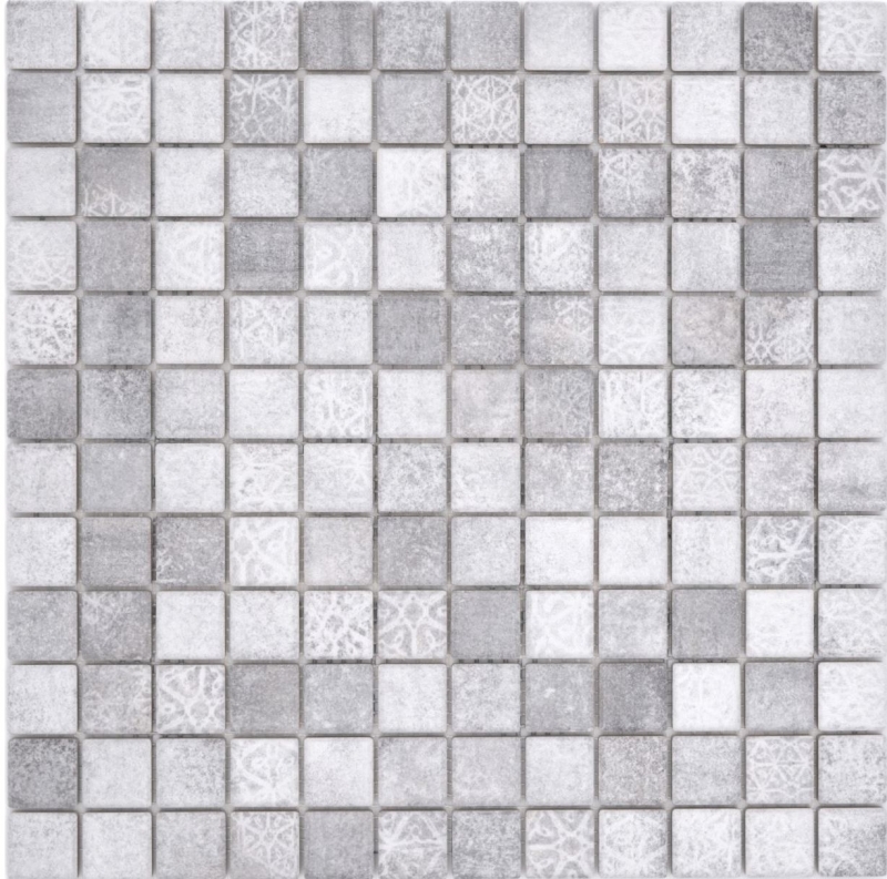 Céramique Carreaux de mosaïque Jasba ciment-mixte mat Ciment aspect mur de cuisine Carreaux de salle de bains Paroi de douche / 10 tapis de mosaïque