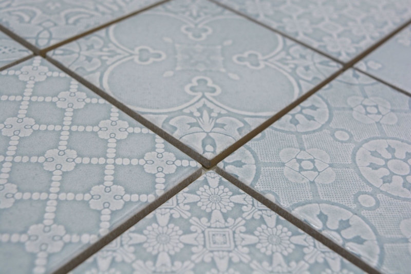 Mosaïque en céramique Jasba country green brillant rétro mur cuisine carrelage salle de bain mur douche / 10 tapis de mosaïque