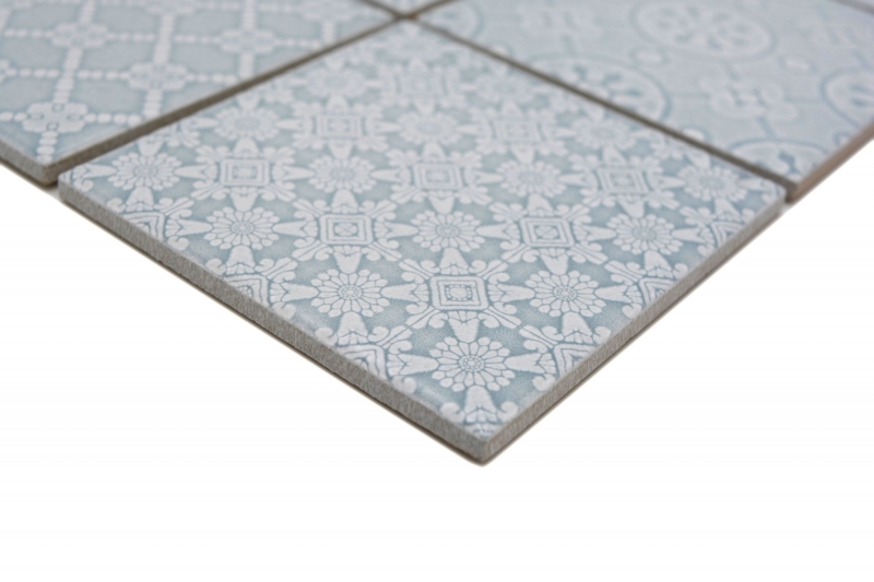 Mosaïque en céramique Jasba country green brillant rétro mur cuisine carrelage salle de bain mur douche / 10 tapis de mosaïque