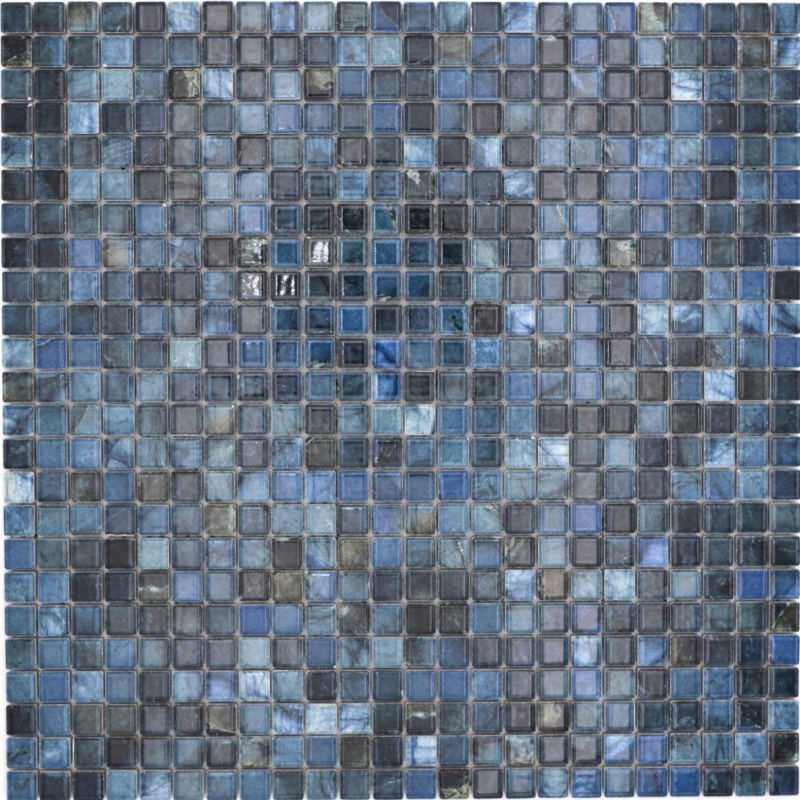 Jasba Agrob Buchtal Fresh Marble & More Mosaïque Céramique Grès labradorite bleu brillant Aspect mamelonné Cuisine Salle de bains Douche MOSJBMM26 1 Tapis