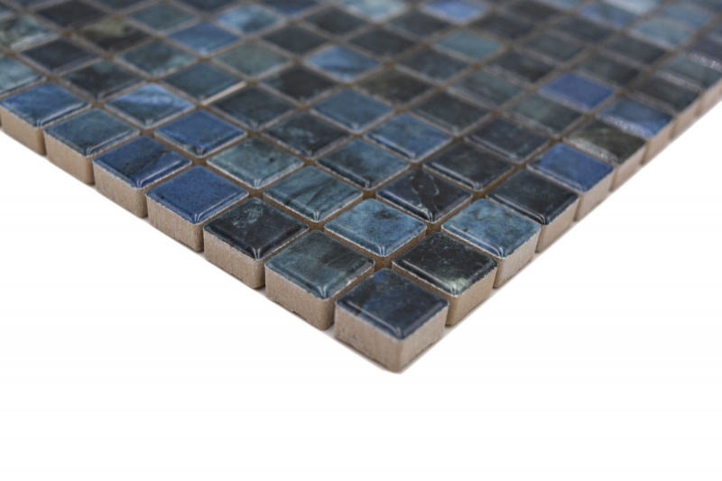 Jasba Agrob Buchtal Fresh Marble & More Mosaïque Céramique Grès labradorite bleu brillant Aspect mamelonné Cuisine Salle de bains Douche MOSJBMM26 1 Tapis