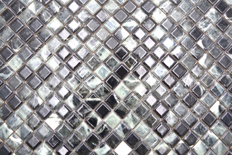 Jasba Agrob Buchtal Fresh Marble & More Mosaïque Céramique Grès verde alpi brillant aspect mamelonné Cuisine Salle de bains Douche MOSJBMM27 1 tapis