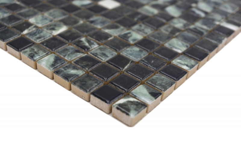 Jasba Agrob Buchtal Fresh Marble & More Mosaïque Céramique Grès verde alpi brillant aspect mamelonné Cuisine Salle de bains Douche MOSJBMM27 1 tapis