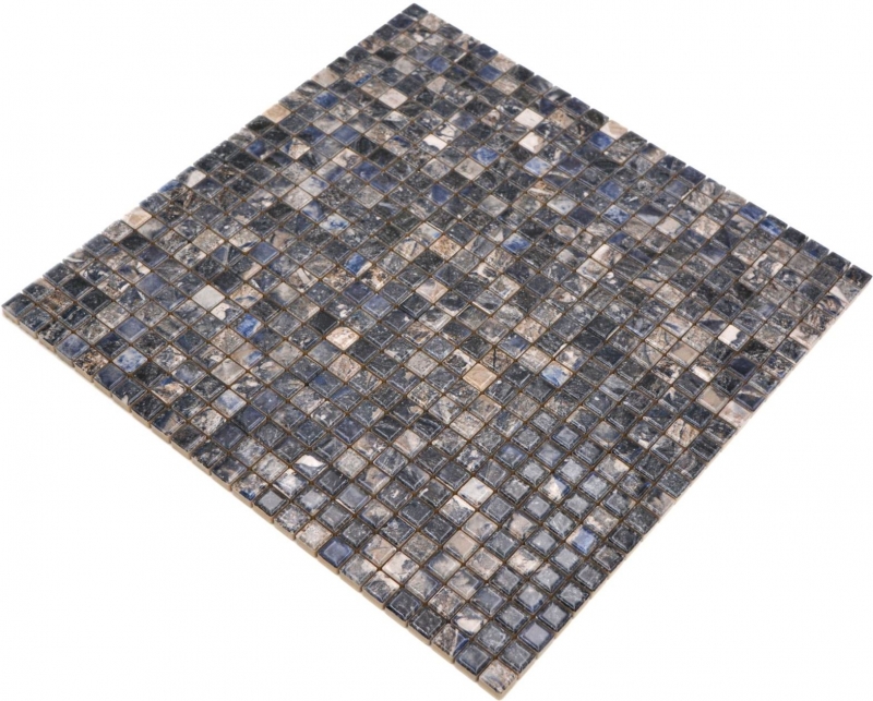 Jasba Agrob Buchtal Fresh Marble & More Mosaïque Céramique Grès illusion foncé brillant Aspect mamelonné Cuisine Salle de bains Douche MOSJBMM28 1 tapis