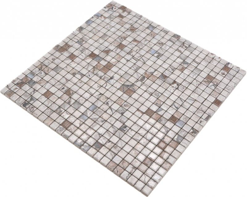Céramique Carreaux de mosaïque Jasba illusion beige brillant aspect mamelonné Carrelage de cuisine Carrelage de salle de bains Paroi de douche / 10 tapis de mosaïque