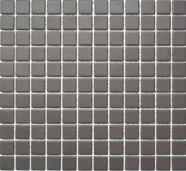 Mosaïque Carreau céramique gris-brun non émaillé antidérapant Anti Slip Carreau de salle de bain Carreau de sol Carreau de cuisine - MOS18-CU050