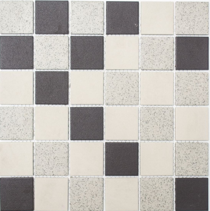 Mosaïque Carreau céramique beige clair gris non émaillé MOS16-2011_f