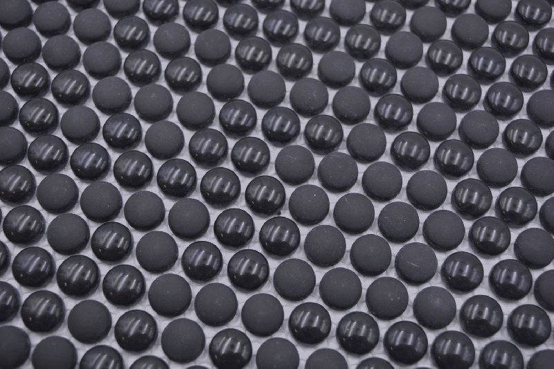 Motif main rond Enamel mix noir brillant/mat mur carrelage cuisine douche bain MOS140-0311_m