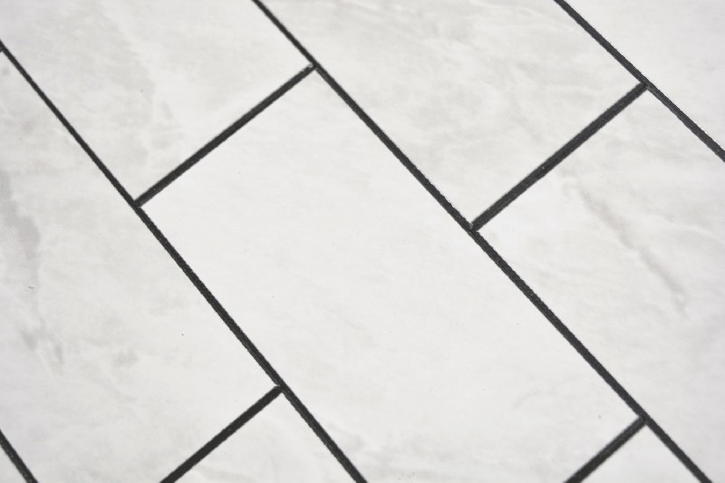 Échantillon manuel Rectangle AC aspect pierre Carrara Subway Level glossy mur carrelage cuisine douche bain MOS200-CLG_m