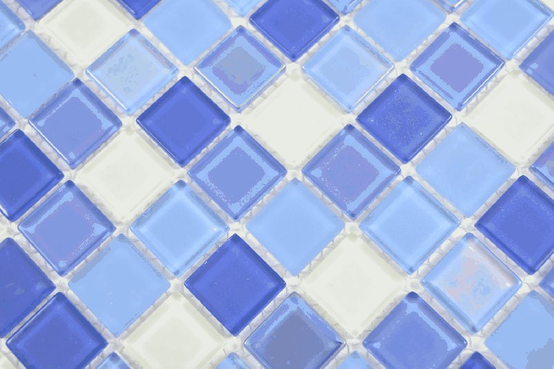 Motif main carré Crystal mix vert clair pastel fluo mur carrelage cuisine douche bain MOS88-1006_m