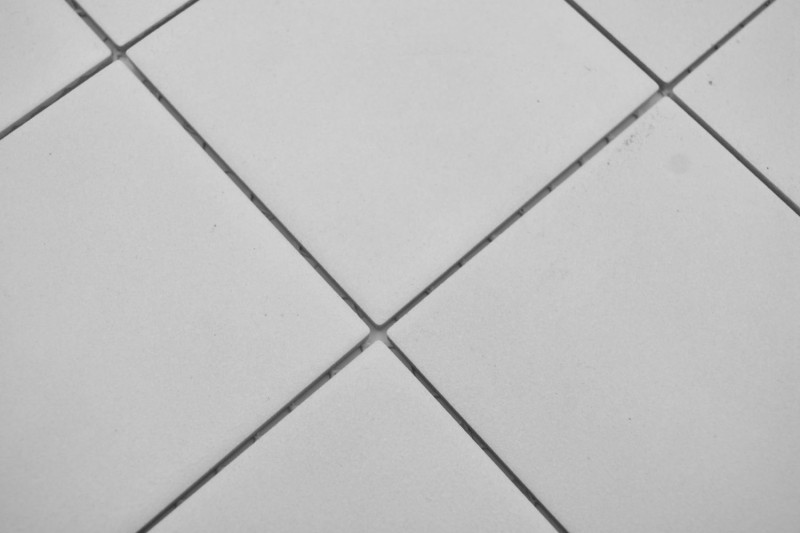 Échantillon manuel de mosaïque Carreau en céramique blanc MOS22-0102-R10_m