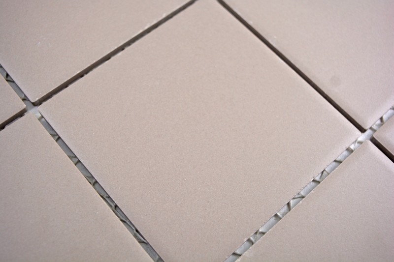 Mosaïque Carreau céramique gris clair non émaillé MOS22-1204